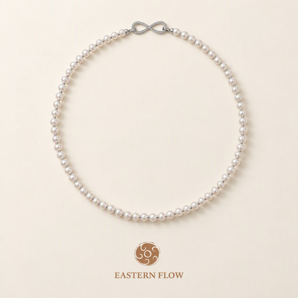 The Essence Series: Natural Pearl Infinity Multi-Wear Necklace