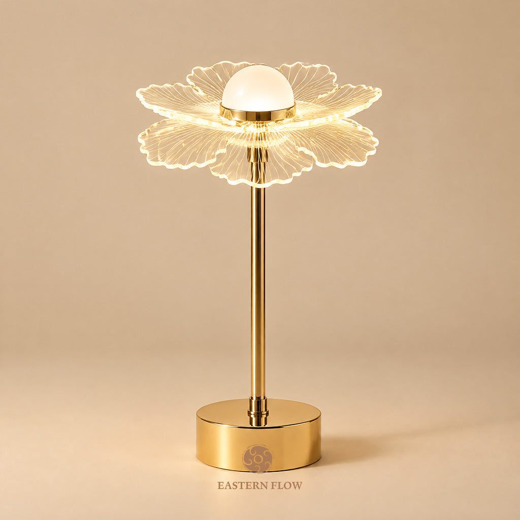 Energy Lamp: The Pearl's Bloom Double-Layer Shell Petal Lamp