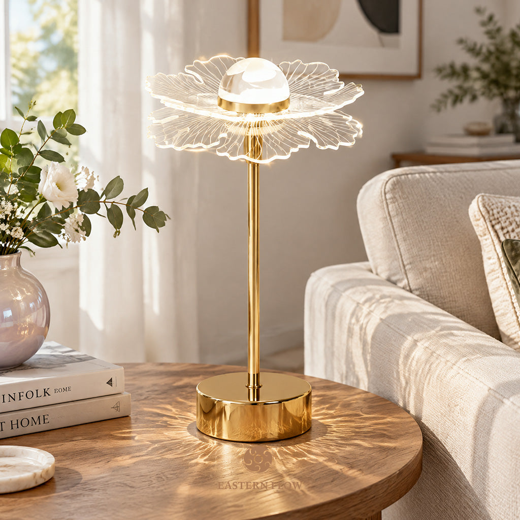 Energy Lamp: The Pearl's Bloom Double-Layer Shell Petal Lamp