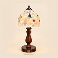 Energy Lamp ： Golden Fan Shell & Silver Glass Table Lamp