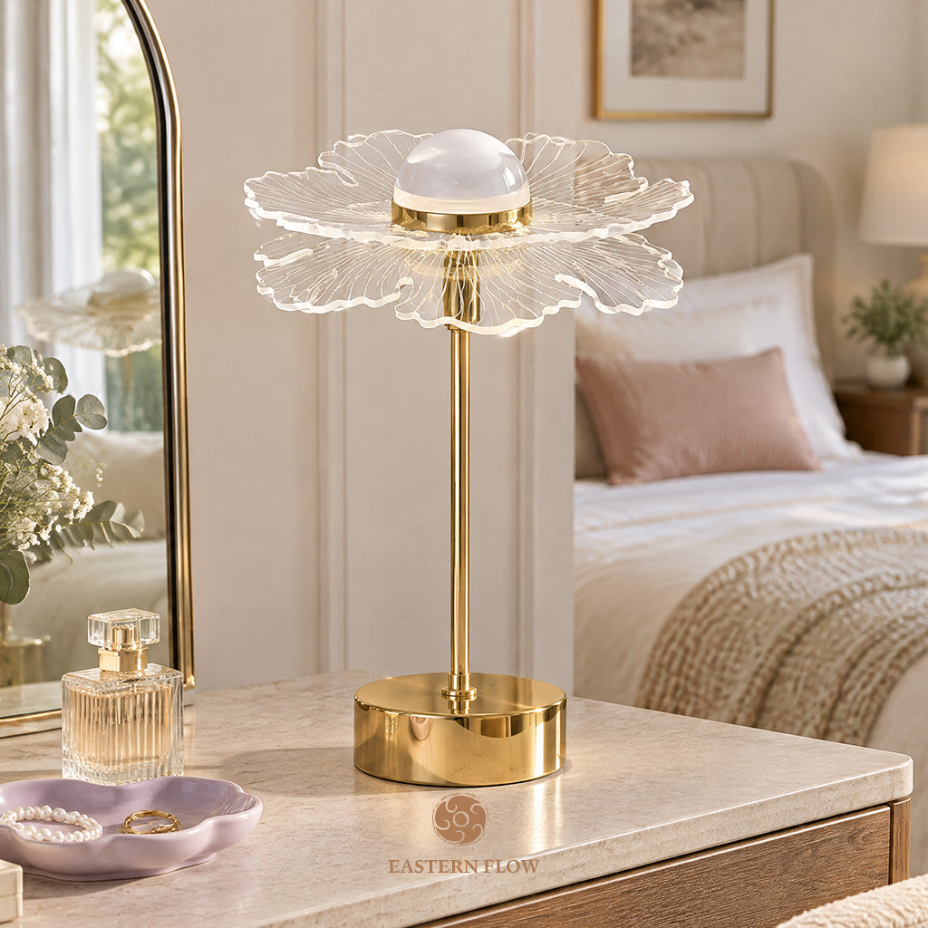 Energy Lamp: The Pearl's Bloom Double-Layer Shell Petal Lamp
