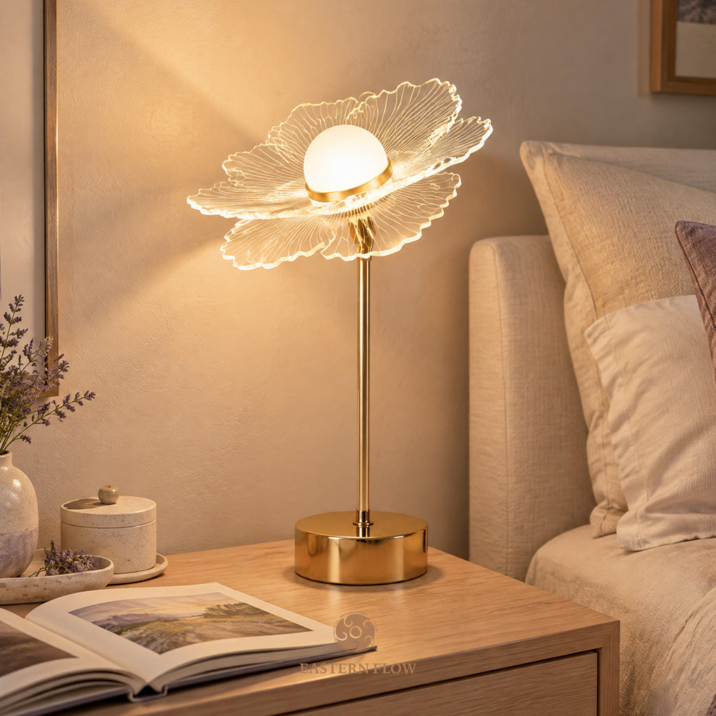Energy Lamp: The Pearl's Bloom Double-Layer Shell Petal Lamp