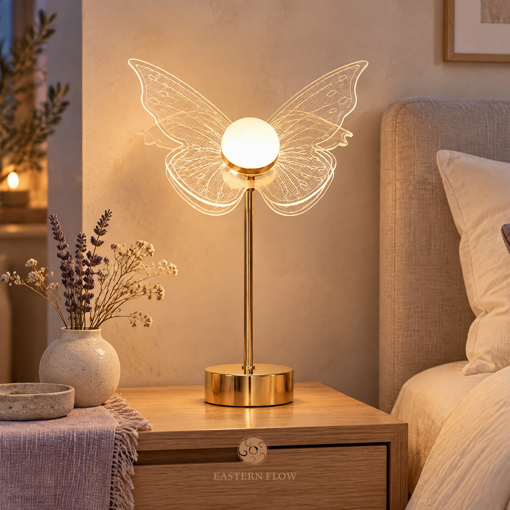 Energy Lamp: The Pearl's Flight Double-Layer Shell Butterfly Lamp