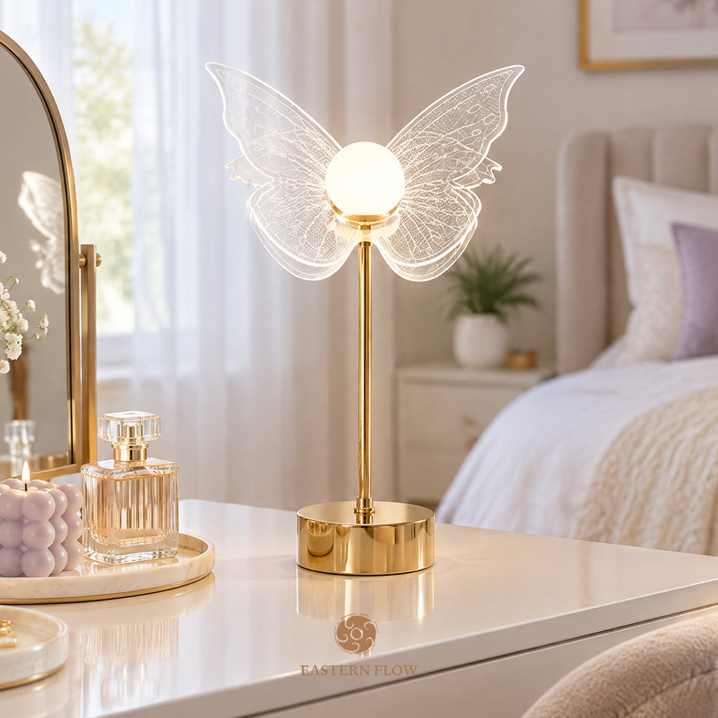 Energy Lamp: The Pearl's Flight Double-Layer Shell Butterfly Lamp