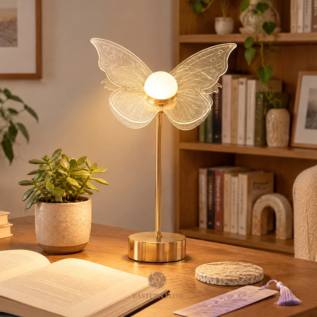 Energy Lamp: The Pearl's Flight Double-Layer Shell Butterfly Lamp