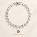 The Flow of Water: Natural Freshwater Pearl Flower Sweater Chain