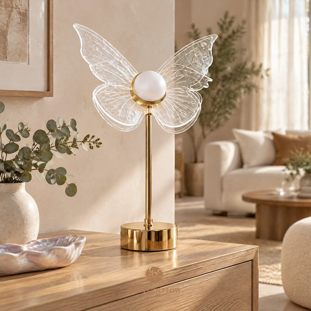 Energy Lamp: The Pearl's Flight Double-Layer Shell Butterfly Lamp
