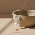 The Essence Series: Natural Baroque Pearl &amp; Mother-of-Pearl Butterfly Necklace