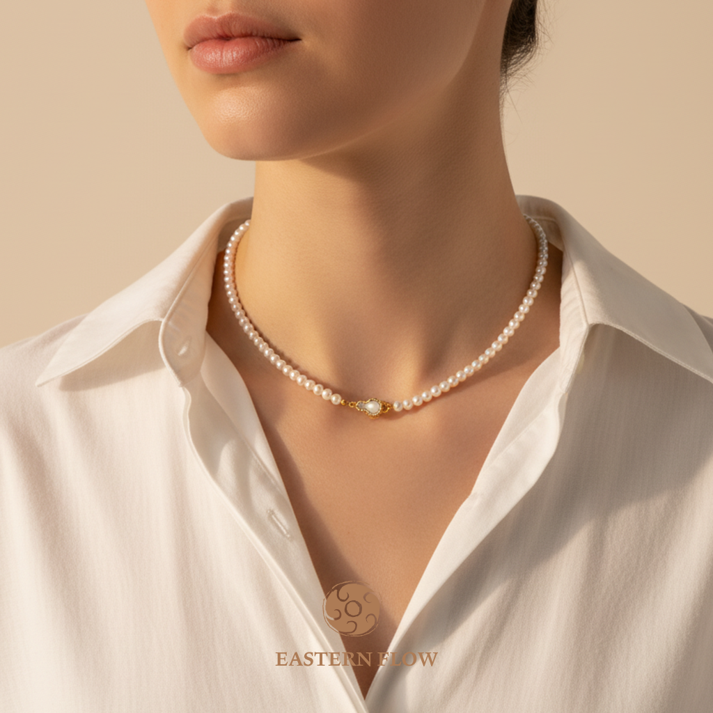 Pearl gourd pendant close-up – Eastern Flow 5